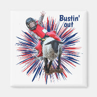 Western Rodeo Cowboy Cowgirl Mutton Busting