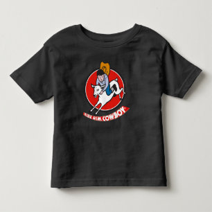 Western Rodeo Cowboy Mutton Bustin Ride "em Cowboy Toddler T-Shirt