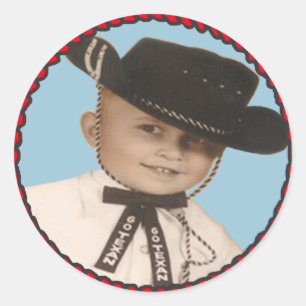 Western Rodeo Cowboy Stickers Go Texan