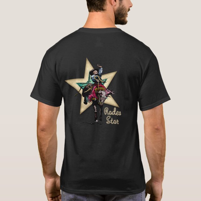 Western Rodeo Cowboy T-Shirt (Back)