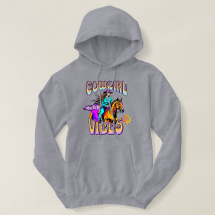 Western Rodeo Cowgirl Vibes and Horse Hoodie