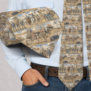 Western Rodeo Days Scenes From the Rodeo Tie