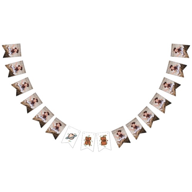 Western Rodeo First Birthday Bunting Flags (All)