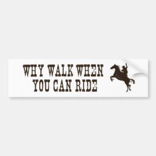 Western - rodeo - horse theme bumperstickers bumper sticker