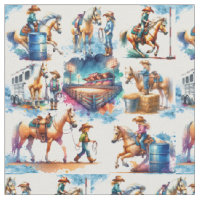 Western Rodeo Little Cowgirl Barrel Racing