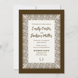 Western Romance: Wedding Invitation