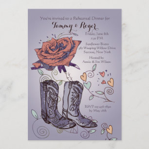 Western Rose Invitation