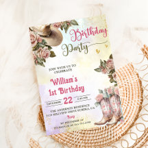 Western Rustic Floral Birthday Party