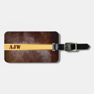 Western Rustic Monogram Travel Luggage Tags 2