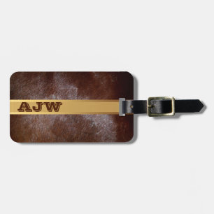 Western Rustic Monogram Travel Luggage Tags 3