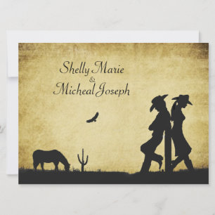 Western Rustic Wedding Invitation