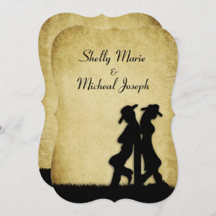 Western Rustic Wedding Invitation