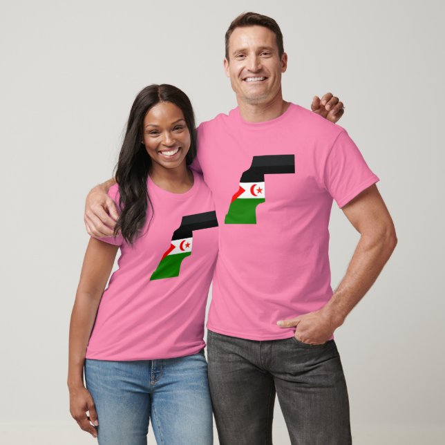 Western Sahara flag map T-Shirt (Unisex)