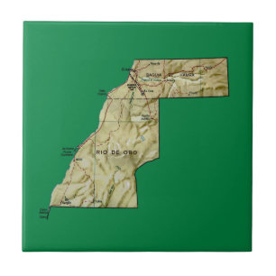 Western Sahara Map Tile
