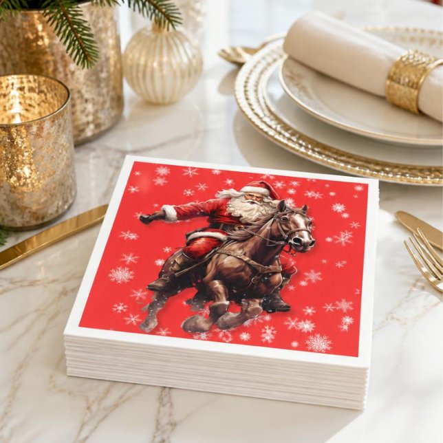 Western Santa Paper Napkins (Creator Uploaded)