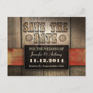 western save the date postcards