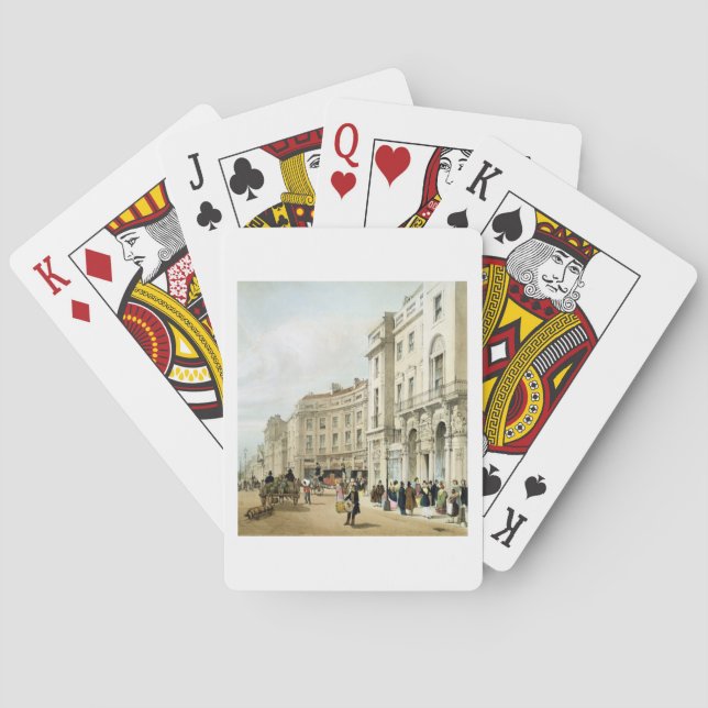 Western side of John Nash's extended Regent Circus Playing Cards (Back)