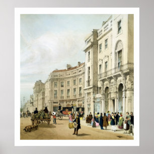 Western side of John Nash's extended Regent Circus Poster