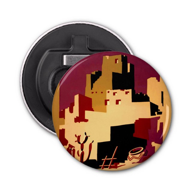 Western Southwest Pueblo WPA National Bottle Opener (Front)