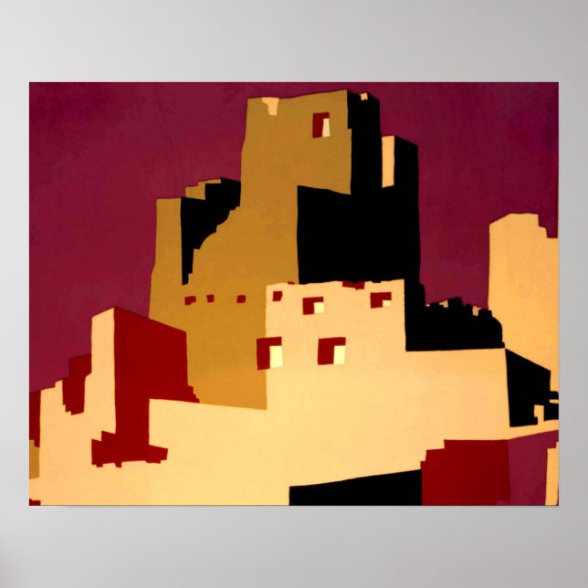 Western Southwest Pueblo WPA National Poster (Front)