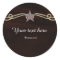 Western Star Country Wooden Party Favour Sticker
