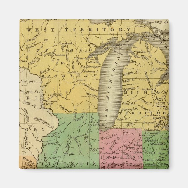 Western states, territories magnet (Front)