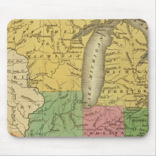 Western states, territories mouse pad