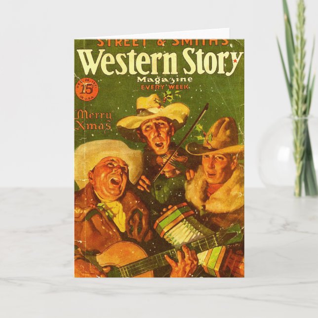 Western Story Magazine 1931 Christmas Holiday Card (Front)