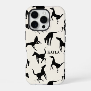 Western Style Black Horses iPhone 16 Pro Case