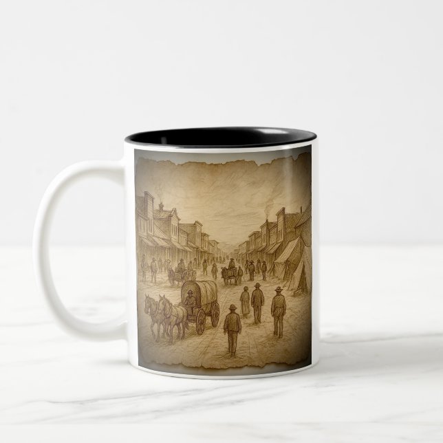 Western Style Parchment Mug (Left)