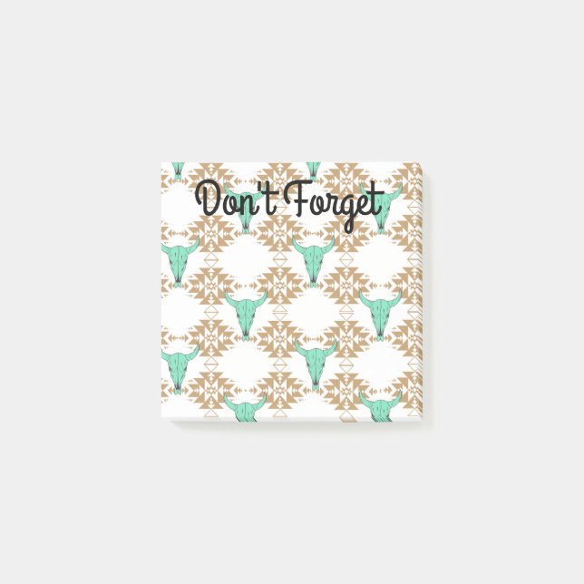 Western Style Sticky Notes  (Front)