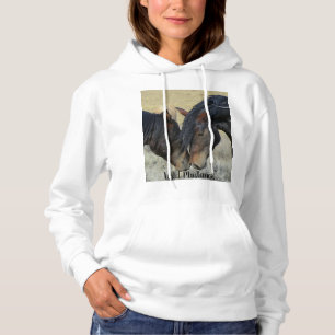 Western Style Wild Mustang Hooded Sweatshirt