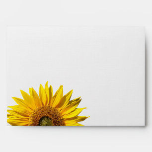 Western Sunflower and Burlap Envelope