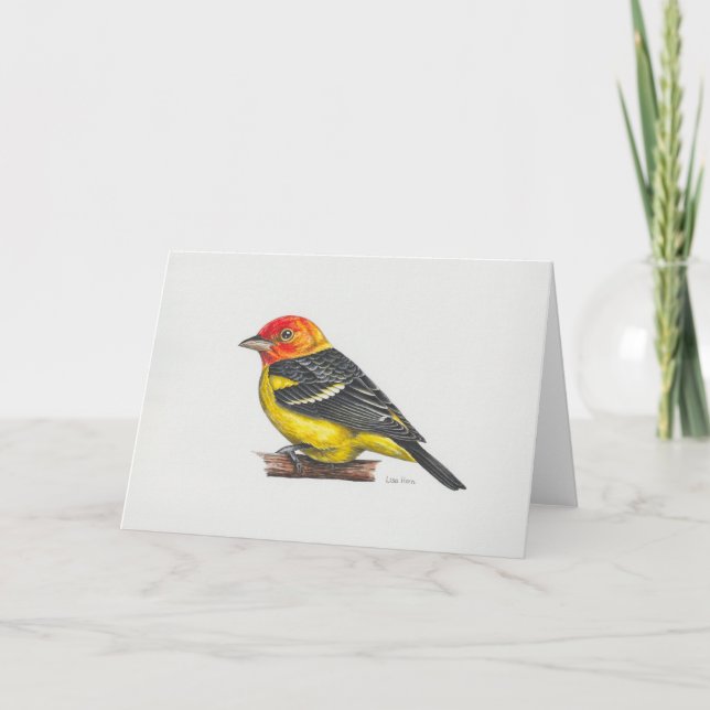 Western Tanager Art Card (Front)