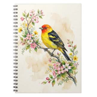 Western Tanager Bird Notebook