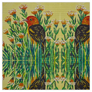 Western Tanager Fabric