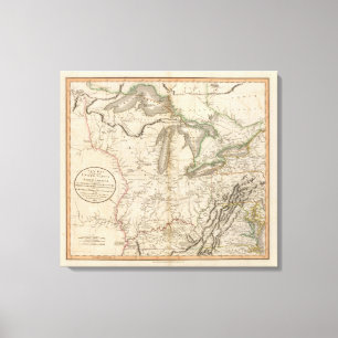 Western Terr, Kentucky, Pennsylvania, etc Canvas Print