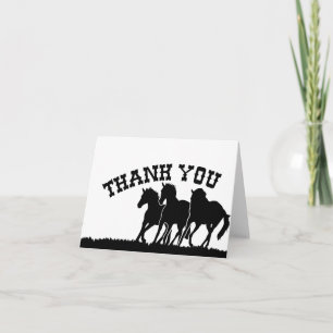 Western Thank You Card
