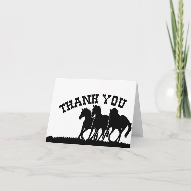 Western Thank You Card (Front)