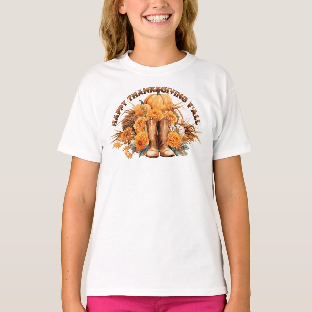Western Thanksgiving T-Shirt (Front)