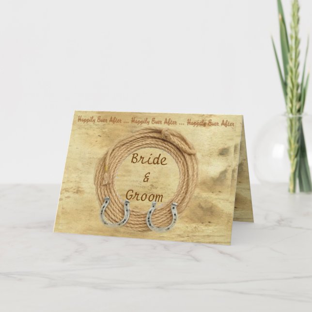 Western Theme Wedding Invitation (Front)