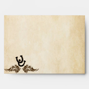 Western Theme Wedding Invitation Envelope