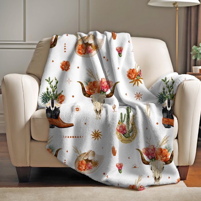 Western Themed Fleece Blanket (Creator Uploaded)