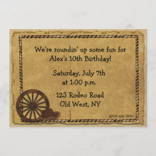 Western Themed Invitation