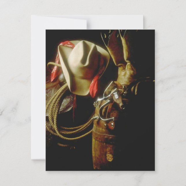 WESTERN THEMED PARTY INVITATION ~ EZ2 CUSTOMIZE (Front)