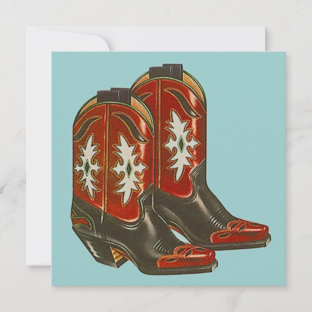 WESTERN THEMED PARTY INVITATION ~ EZ2 CUSTOMIZE (Front)