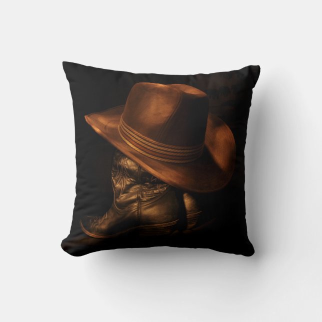 Western Throw Pillow (Front)