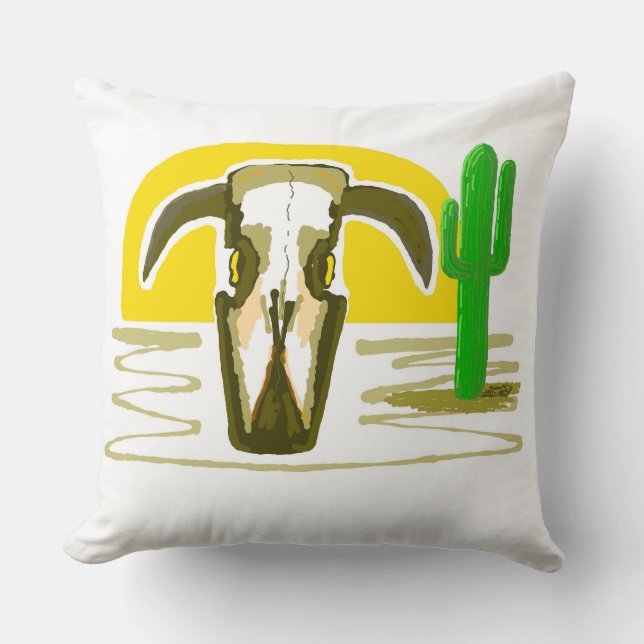 Western Throw Pillow (Front)