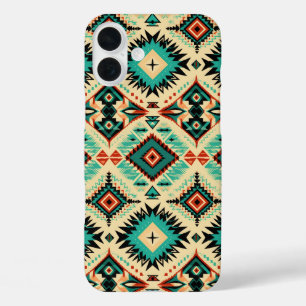 Western tiled pattern lovers  iPhone 16 plus case