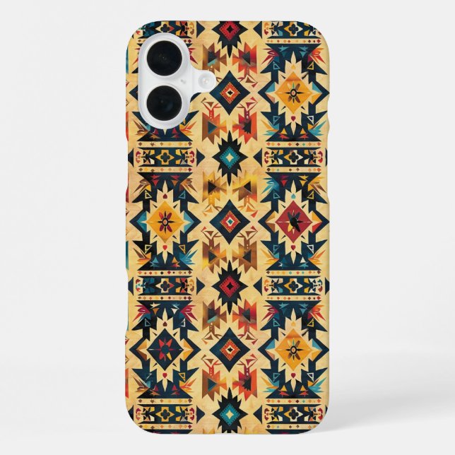 Western tiled pattern lovers  iPhone case (Back)